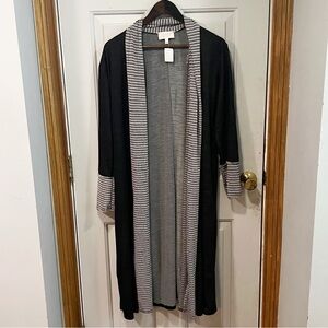 Sugarfox Long Duster Cardigan‎ Womens Medium Open Front Flowing Lightweight  NWT